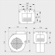Нагнетательный вентилятор для котла отопления  DM-120 (DOMER)